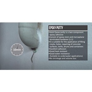 Selsil Epoksi Metal Tamir Macunu 57 Gr.