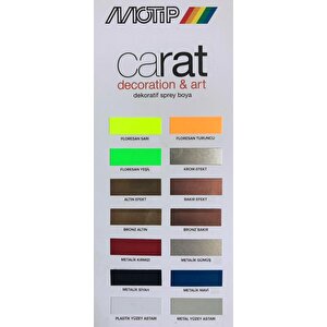 Carat Akrilik Sprey Boya Floresan Fosforlu Sarı 400 Ml