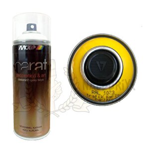 Carat Akrilik Sprey Boya Trafi̇k Sari Parlak 400 Ml - Ral1023
