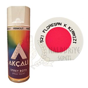 Akrilik Sprey Boya Floresan Koyu Kirmizi 400 Ml - 521