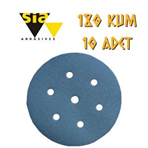 Sia 1949 Hookit 7 Delikli Cırt Zımpara 150 Mm - P180 Kum - 10 Adet