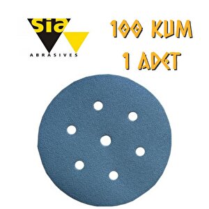 Sia 1949 Hookit 7 Delikli Cırt Zımpara 150 Mm - P100 Kum - 10 Adet