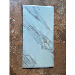 60x30cm Shiny Alaca Renkli Mermer Desen Yapışkanlı Karavan Prefabrik Banyo Wc Duvar Kaplama Paneli