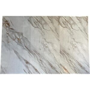 60x30cm Shiny Alaca Renkli Mermer Desen Yapışkanlı Karavan Prefabrik Banyo Wc Duvar Kaplama Paneli