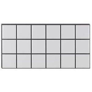 60x30cm Shiny Siyah Çizgili Beyaz Kare Yapışkanlı Karavan Prefabrik Banyo Wc Duvar Kaplama Paneli