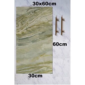 60x30cm Shiny Atmosfer Caz Mermer Desenli Yapışkanlı Karavan Prefabrik Banyo Wc Duvar Kaplama Paneli