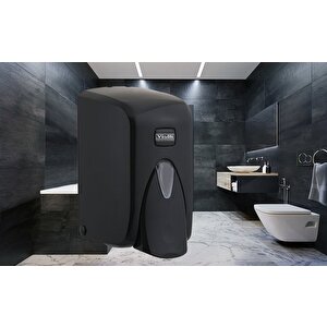 S5b Hazneli Sıvı Sabun Bulaşık Deterjan Şampuan Duş Jeli Dezenfektan Dispenseri 500 Ml Siyah