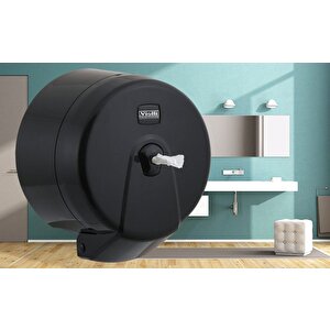 K3b Mini Cimri İçten Çekmeli Tuvalet Kağıdı Dispenser Aparatı Siyah