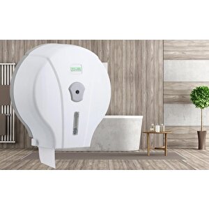 Mj1 Mini Jumbo Wc Tuvalet Kağıdı Dispenseri Beyaz