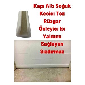 Şeker Portakalım 6 Adet Beyaz Geçmeli Kapı Altı İzolasyon Süngeri Isı Yalıtım Soğuk Hava Kesici Böcek Ve Toz Önleyici
