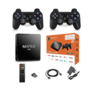 Schitec Android Tv Box 10k Ultra Hd 2gb Ram 16+64gb Hafıza + 40139 Retro Oyunlu Konsol M8pro