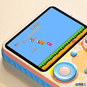 Winex G6 Retro 3.5 Inç Tv Bağlanan Oyun Konsolu Pembe (666 Klasik Oyunlar)