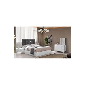 Barselona Yatak Odasi-beyaz-sürgülü Ve Aynali-bazasiz Traversli̇-ücretsi̇z Nakli̇ye Ve Montaj