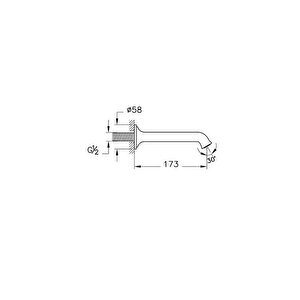 Vitra Origin Classic Çıkış Ucu - Fırçalı Altın A4289925