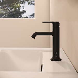 Vitra Origin Classic Lavabo Bataryası A4288036 Üstten Kumandalı - Mat Siyah