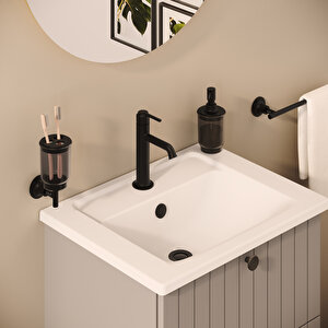 Vitra Origin Classic Lavabo Bataryası A4288036 Üstten Kumandalı - Mat Siyah