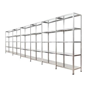 ®5 Katlı  6 Lı Bitişik Çelik Raf Galvaniz Raf Arşiv Rafı Depo Rafı  Kiler Rafı 31x75x150 Dx51 Kalite 31x75x150 cm