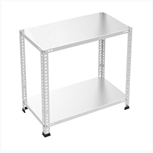 ®2 Katlı Çelik Raf Galvaniz Raf Arşiv Rafı Depo Rafı  Kiler Rafı 31x93x100 Dx51 Kalite 31x93x100 cm