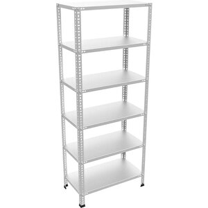 ®6 Katlı Çelik Raf Galvaniz Raf Arşiv Rafı Depo Rafı  Kiler Rafı 43x60x250 Dx51 Kalite 43x60x250 cm