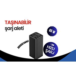 Cosmostech 20000 Mah Powerbank Laptop, Macbook , Steam Deck, Rog Ally Uyumlu Taşınabilir Hızlı Şarj Cihazı - Pd 65w -100w hızlı şa