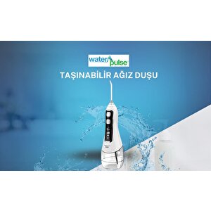 Waterpulse Kablosuz Pro V580 Water Flosser 320ml Taşınabilir Diş/protez Bakım Ve Ağız Duşu Beyaz