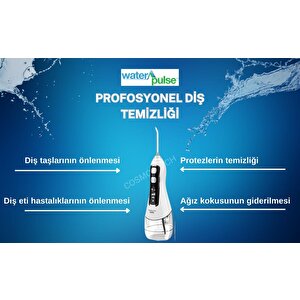 Kablosuz Pro V580 Water Flosser 320ml Taşınabilir Diş/protez Bakım Ve Ağız Duşu Beyaz