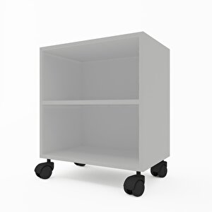Kenzlife Kitaplık Beril 068*040*020 Byz Tekerlekli Mutfak Dolabı Banyo Ofis Ayakkabılık Kiler