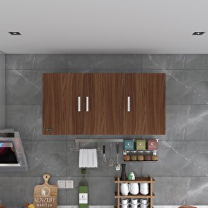 Kenzlife Hazır Mutfak Dirca32 Cvz 060*120*32 Mutfak Banyo Dolabı Kapaklı Raflı