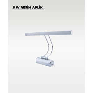 6w Krom Flüt Aplik 3200k (sarı Işık)