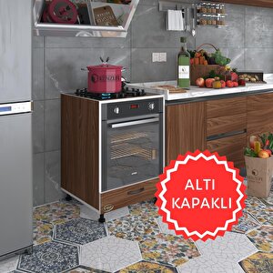 Ankastre Modülü Kabini Malik Ejder Cvz Fırın Ocak Dolabı Kapaklı Ayarlı Ayaklı Beyaz