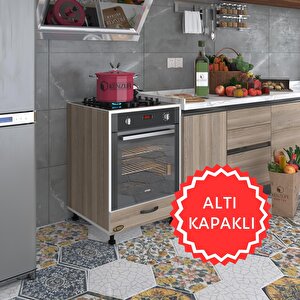 Ankastre Modülü Kabini Malik Ejder Crd Fırın Ocak Dolabı Kapaklı Ayarlı Ayaklı Beyaz