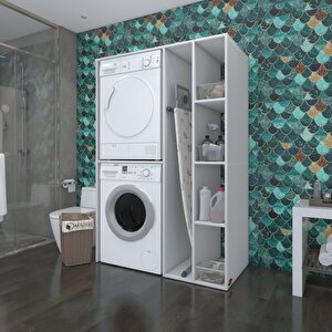 Çamaşır-kurutma Makinesi Dolabı Alyusha Byz 180*120*60 Banyo Kapaksız Arkalıksız