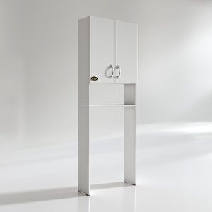 Kenzlife Çamaşır Makinesi Dolabı Veronika Byz 180*066*20 Banyo Çift Kapaklı Arkalıksız