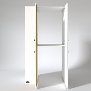 Çamaşır-kurutma Makinesi Dolabı Kapaklı Foka Sol Byz 180*090*60 Banyo Arkalıksız