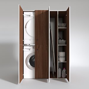 Kenzlife Çamaşır-kurutma Makinesi Dolabı Kapaklı Yaromira Cvz 180*120*60 Banyo Arkalıksız