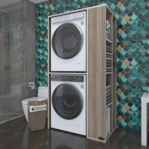 Çamaşır-kurutma Makinesi Dolabı Demyan Crd 180*090*60 Banyo Kapaksız Arkalıksız