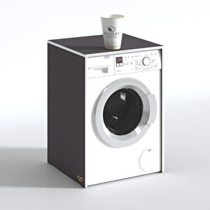 Kenzlife Çamaşır Makinesi Dolabı Naum Gri 90x70x60 Banyo Kapaksız Arkalıksız