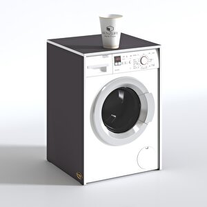 Çamaşır Makinesi Dolabı Naum Gri 90*70*60 Banyo Kapaksız Arkalıksız