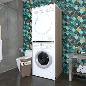 Kenzlife Çamaşır-kurutma Makinesi Dolabı Evgeniya Cordoba 180x70x60 Banyo Çift Katlı Kapaksız Arkalıksız