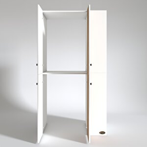 Çamaşır-kurutma Makinesi Dolabı Kapaklı Fokamdf Byz 180*090*60 % 100 Mdf Full Mdf Banyo Arkalıksız