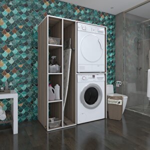 Çamaşır-kurutma Makinesi Dolabı Alyusha Sol Crd 180*120*60 Banyo Kapaksız Arkalıksız