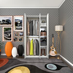 Gardırop 3 Kapılı Kapaklı Guzmanya Byz 173*90*42 Gardolap Dolap Ofis