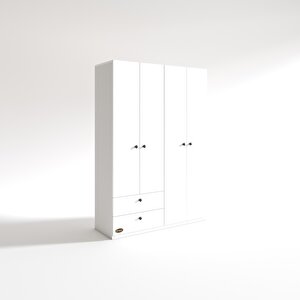 Gardırop 4 Kapılı Kapaklı 2 Çekmeceli Hüsnüyusuf Byz 173*120*42 Gardolap Dolap Ofis