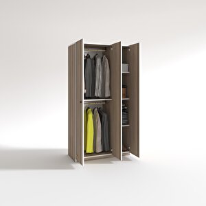 Gardırop 3 Kapılı Kapaklı Guzmanya Crd 173*90*42 Gardolap Dolap Ofis