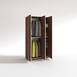 Gardırop 3 Kapılı Kapaklı Guzmanya Cvz 173*90*42 Gardolap Dolap Ofis