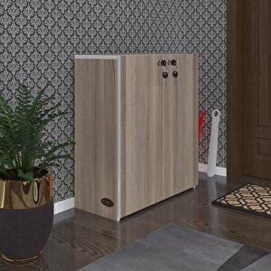 Ayakkabılık Ayakkabı Dolabı Kilitli Gutan Crd 080*70*32 Kapaklı Ofis Dolabı