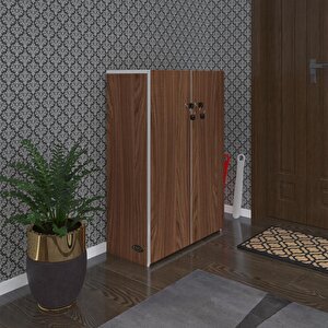 Ayakkabılık Ayakkabı Dolabı Kilitli Gutan Cvz 100*70*32 Kapaklı Ofis Dolabı
