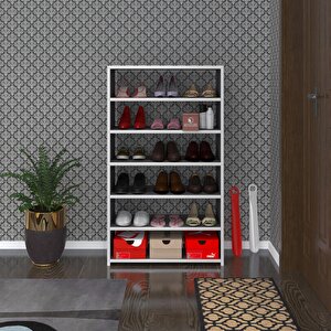 Ayakkabılık Goya Gri 120*70*30 Arkalıksız Ayakkabı Ofis Dolabı Iki Bölme
