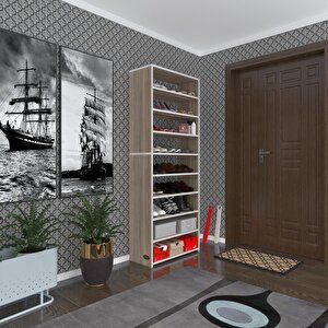 Ayakkabılık Goya Crd 180*70*30 Arkalıksız Ayakkabı Ofis Dolabı Iki Bölme