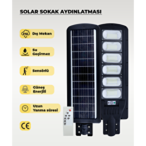 300w Solar Sokak Aydınlatması 6500k (beyaz Işık)